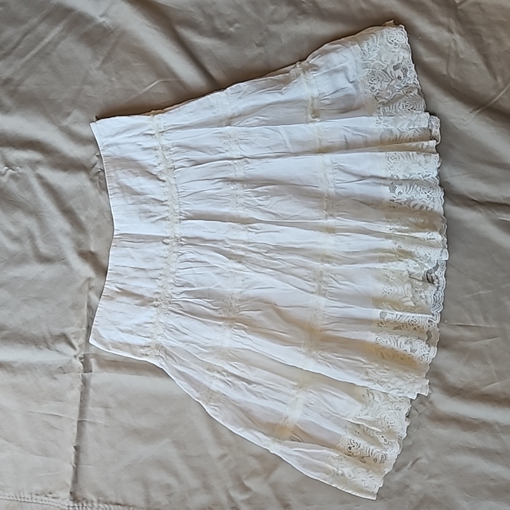 Cream skirt